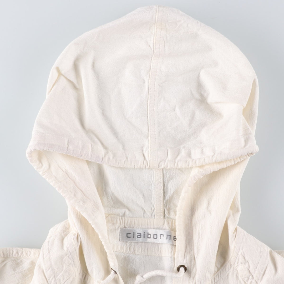 Liz Claiborne cotton hoodie, men's size S cotton white type Vintage Second Hand