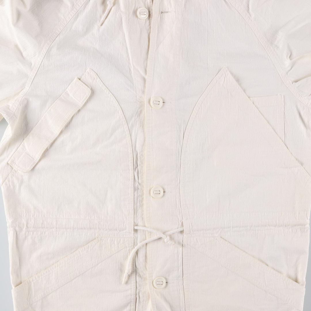 Liz Claiborne cotton hoodie, men's size S cotton white type Vintage Second Hand