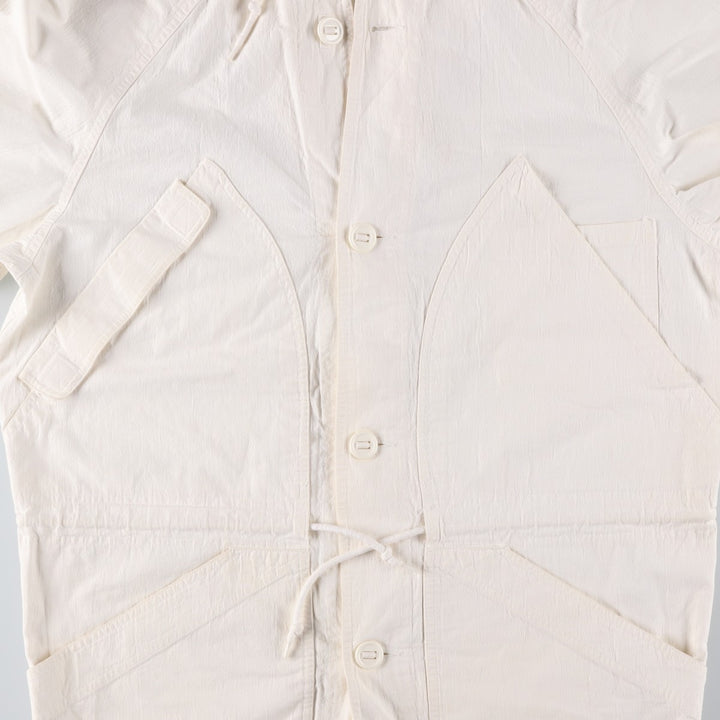 Liz Claiborne cotton hoodie, men's size S cotton white type Vintage Second Hand