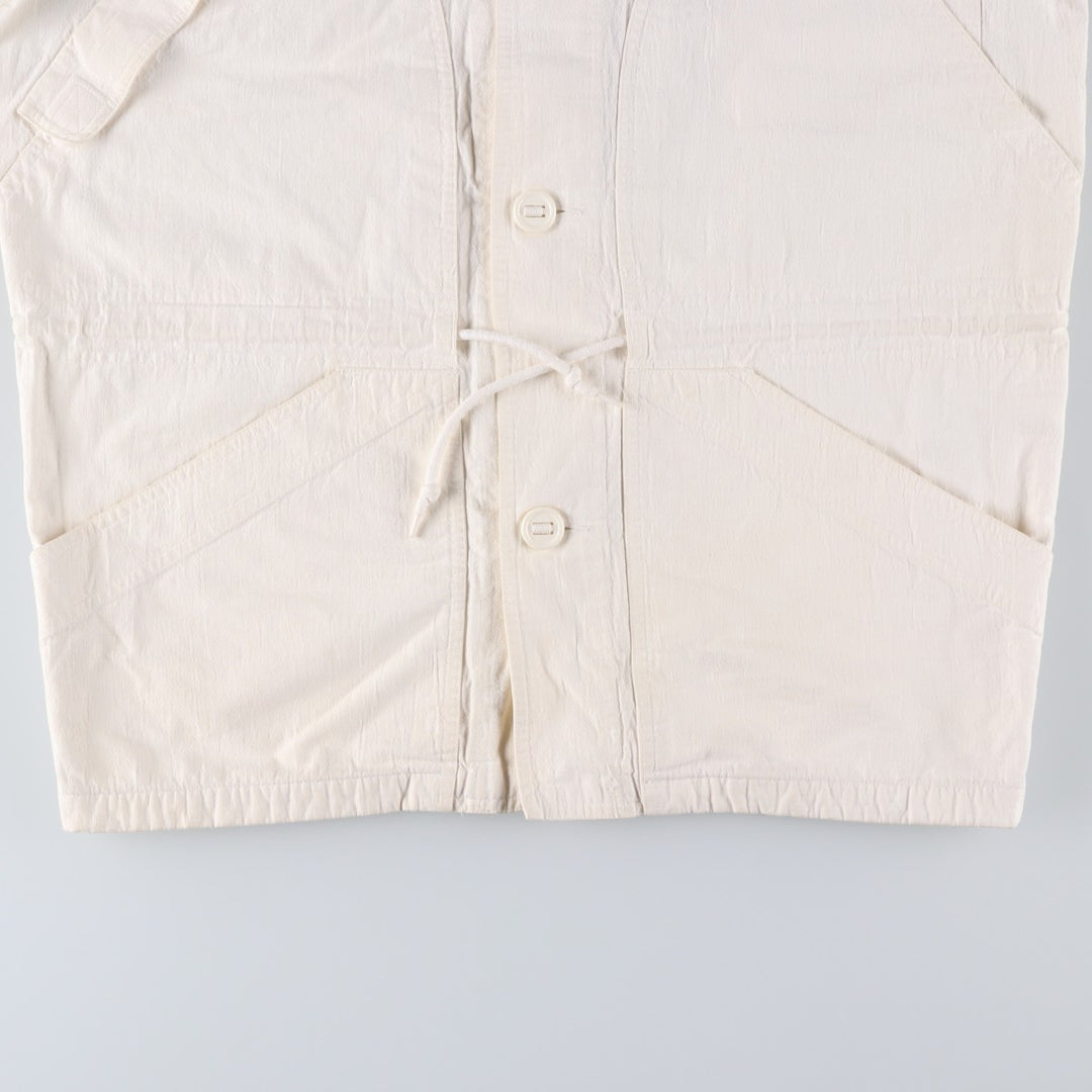 Liz Claiborne cotton hoodie, men's size S cotton white type Vintage Second Hand