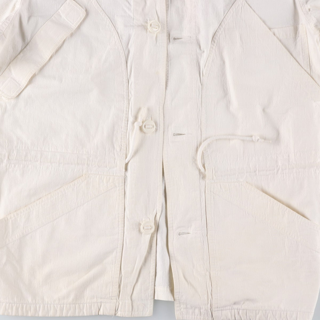 Liz Claiborne cotton hoodie, men's size S cotton white type Vintage Second Hand