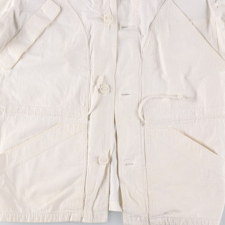 Liz Claiborne cotton hoodie, men's size S cotton white type Vintage Second Hand