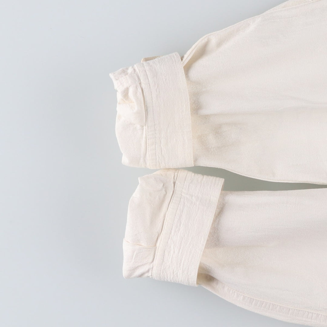 Liz Claiborne cotton hoodie, men's size S cotton white type Vintage Second Hand