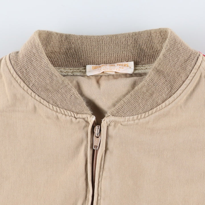 Vintage 1970s-1980'S Brooks Brothers Blouson, Made in USA, Men's Size L unclear Beige type Vintage Second Hand