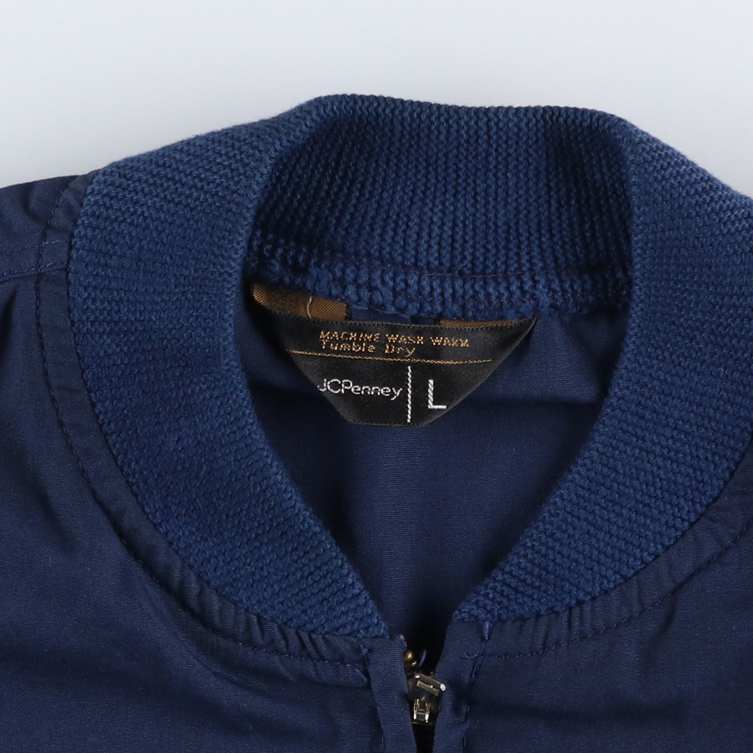 Vintage 1970'S JCPenney Derby Jacket, Cotton Blouson, Men's Size L, Black Tag. unclear navy blue type Vintage Second Hand