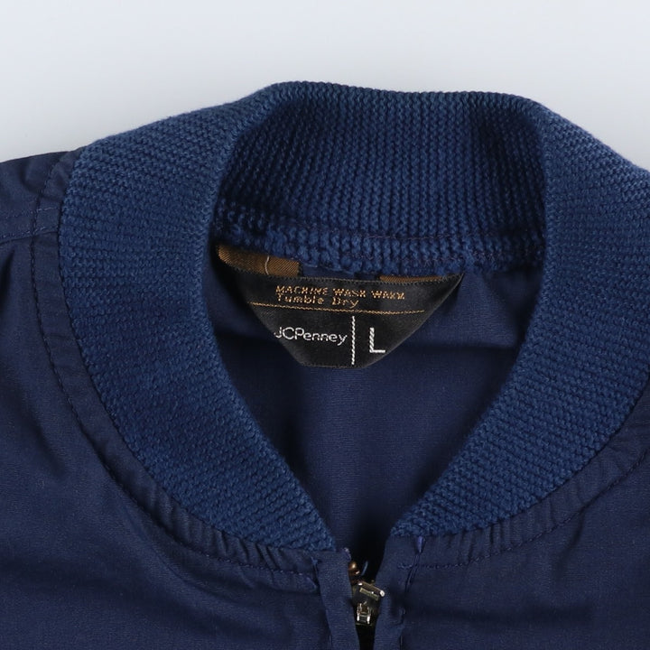 Vintage 1970'S JCPenney Derby Jacket, Cotton Blouson, Men's Size L, Black Tag. unclear navy blue type Vintage Second Hand