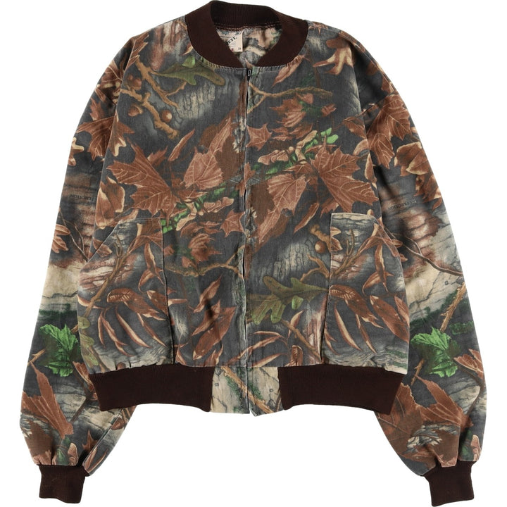 Vintage 90'S Trail Crest Camouflage Pattern Realtree Camo Blouson, Made in USA, Men's XXL unclear brown type Vintage Second Hand