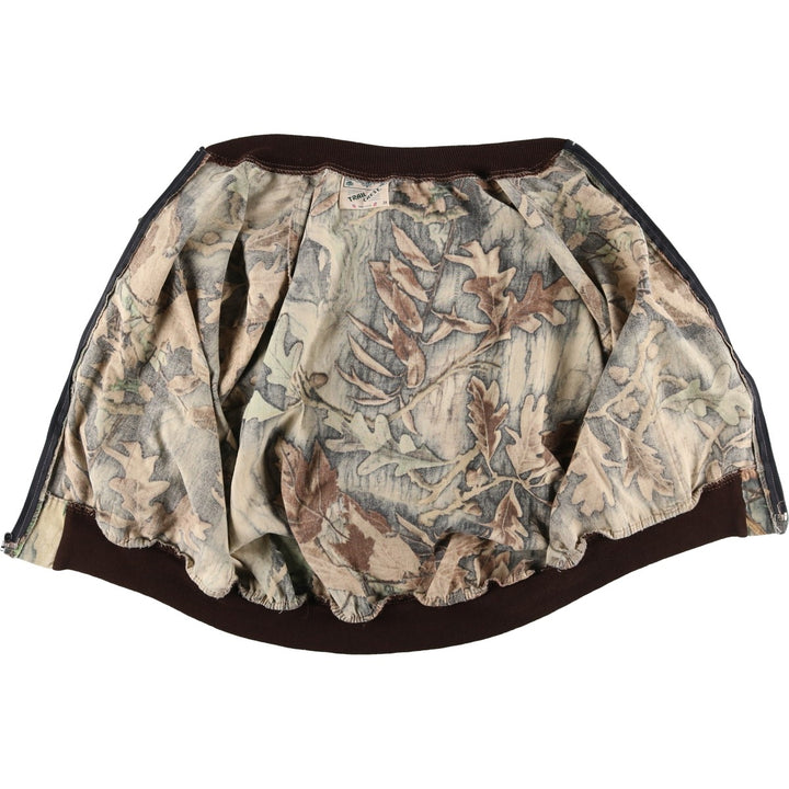 Vintage 90'S Trail Crest Camouflage Pattern Realtree Camo Blouson, Made in USA, Men's XXL unclear brown type Vintage Second Hand