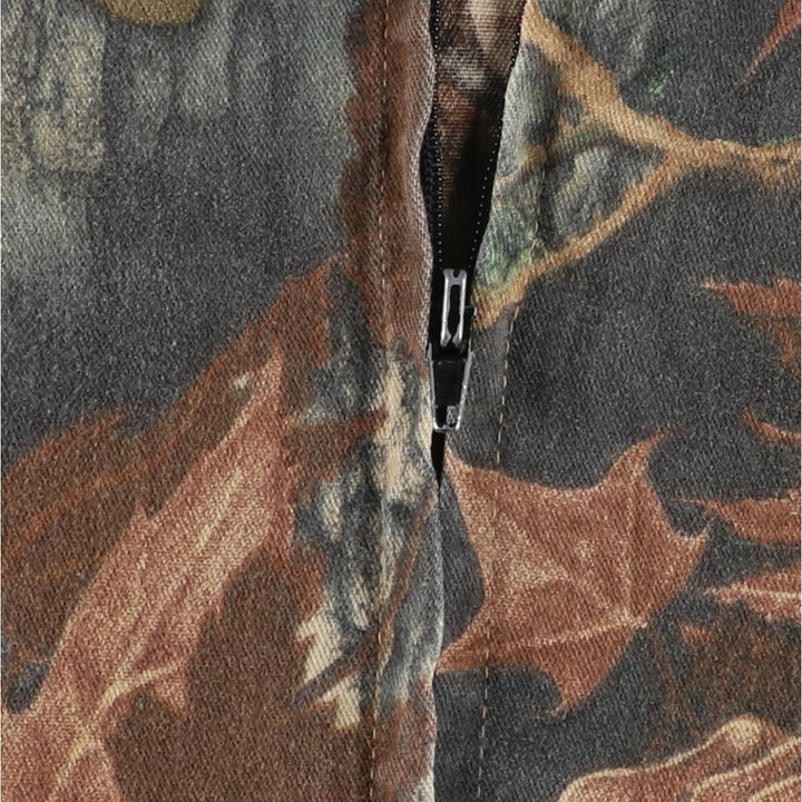 Vintage 90'S Trail Crest Camouflage Pattern Realtree Camo Blouson, Made in USA, Men's XXL unclear brown type Vintage Second Hand