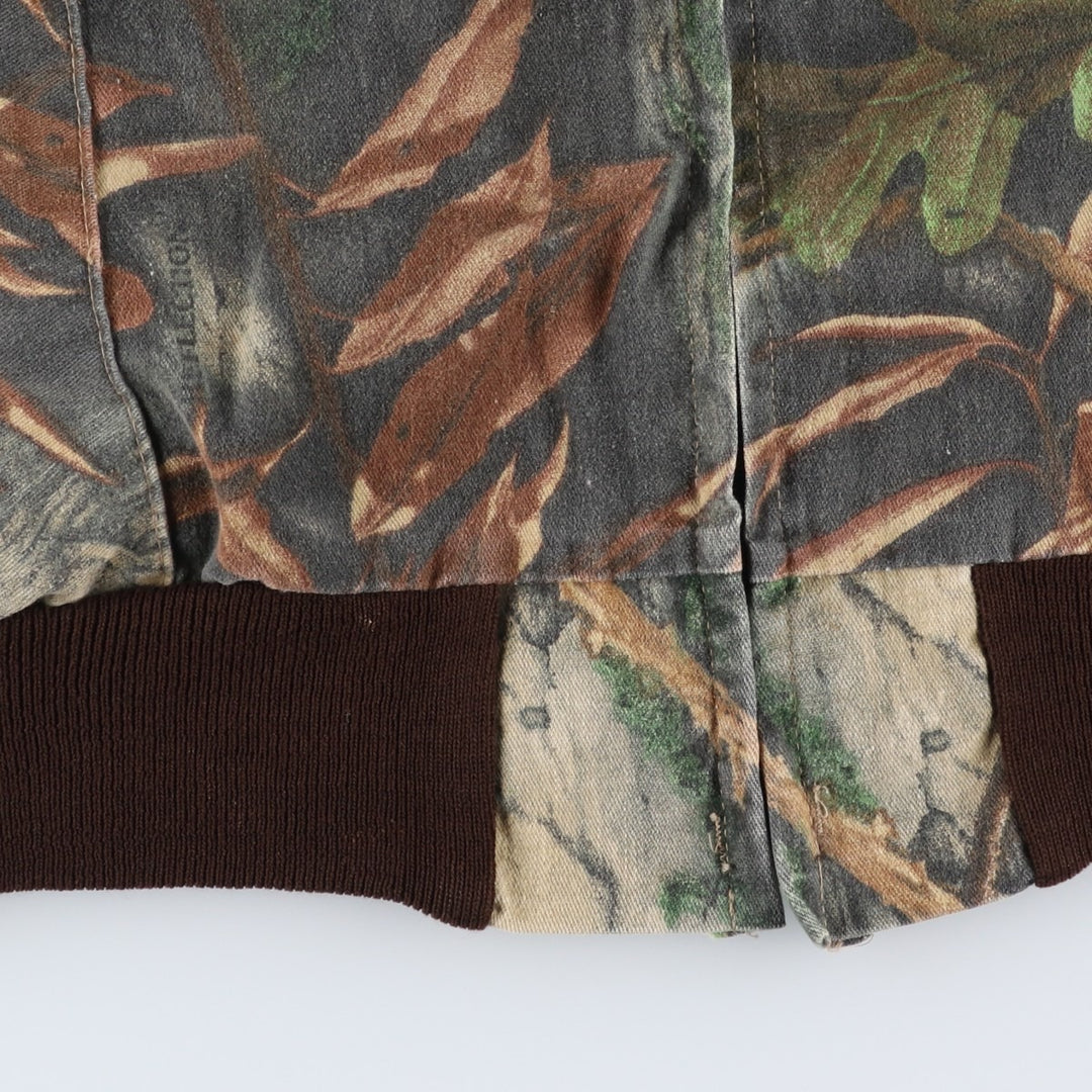 Vintage 90'S Trail Crest Camouflage Pattern Realtree Camo Blouson, Made in USA, Men's XXL unclear brown type Vintage Second Hand