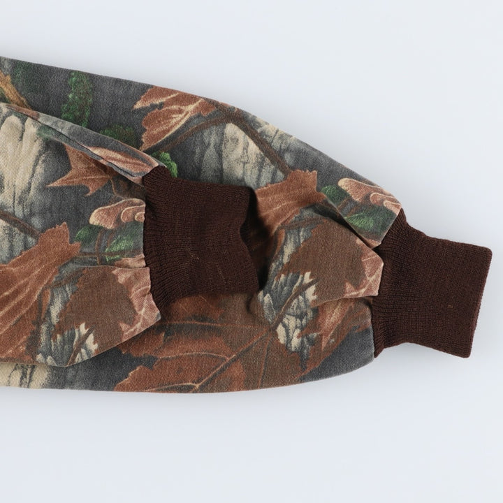 Vintage 90'S Trail Crest Camouflage Pattern Realtree Camo Blouson, Made in USA, Men's XXL unclear brown type Vintage Second Hand