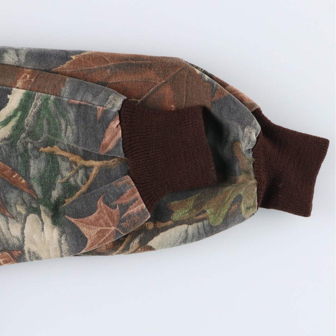 Vintage 90'S Trail Crest Camouflage Pattern Realtree Camo Blouson, Made in USA, Men's XXL unclear brown type Vintage Second Hand