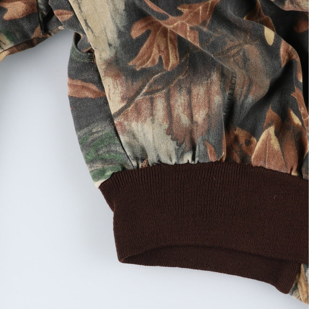 Vintage 90'S Trail Crest Camouflage Pattern Realtree Camo Blouson, Made in USA, Men's XXL unclear brown type Vintage Second Hand