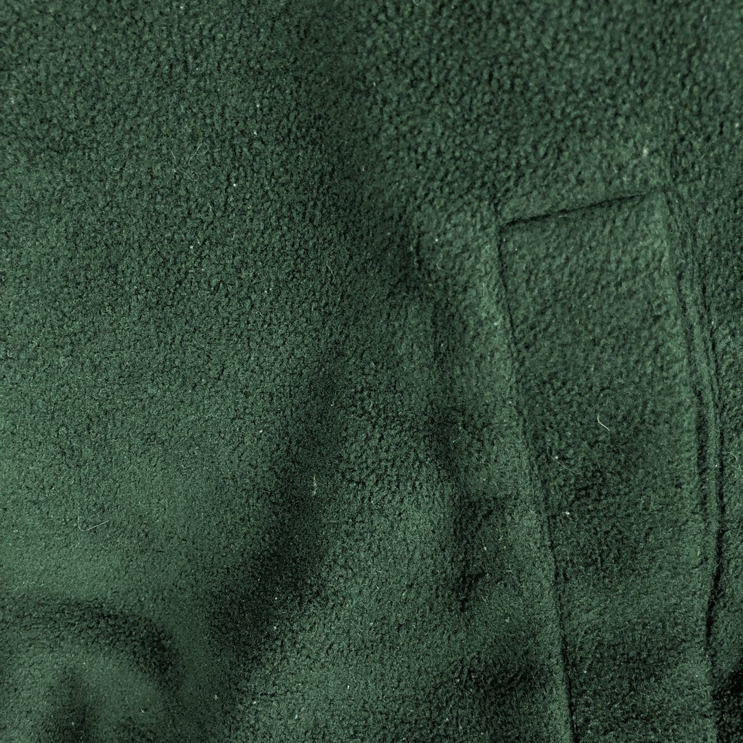 Ralph Lauren Chaps Half-Zip Fleece Pullover, Men's Size L polyester green type Vintage Second Hand