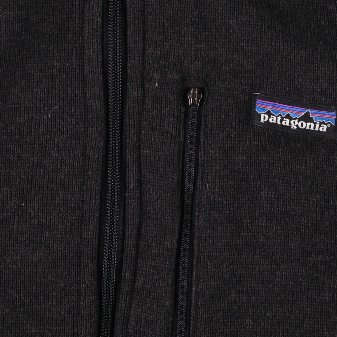 Patagonia Better Sweater Jacket 25527SP17 Fleece Jacket, Men's Size Medium polyester black type Vintage Second Hand