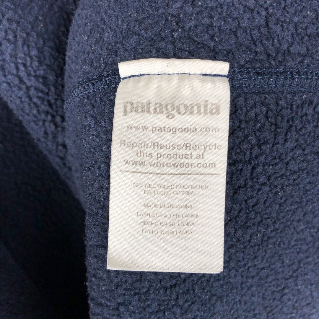 Patagonia Better Sweater Jacket 25543SP21 Fleece Jacket, Women's Size L recycled polyester navy blue type Vintage Second Hand