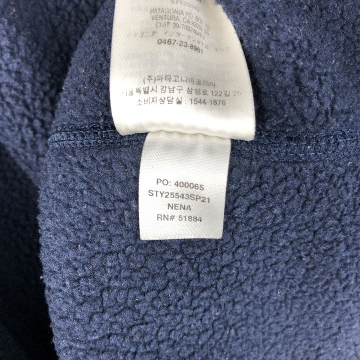 Patagonia Better Sweater Jacket 25543SP21 Fleece Jacket, Women's Size L recycled polyester navy blue type Vintage Second Hand