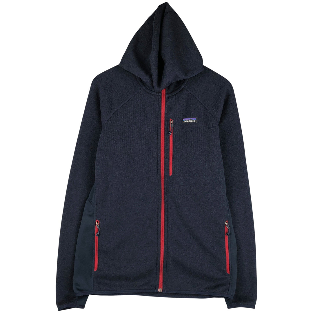Patagonia Performance Better Sweater Hoody 25960SP19 Fleece Full-Zip Hoodie, Men's Size L polyester navy blue type Vintage Second Hand
