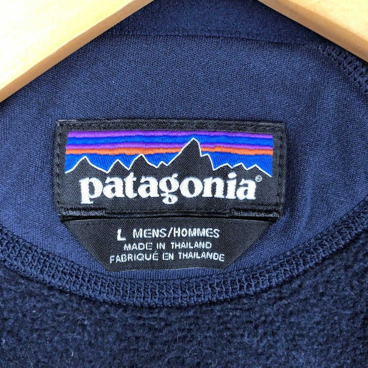 Patagonia Performance Better Sweater Hoody 25960SP19 Fleece Full-Zip Hoodie, Men's Size L polyester navy blue type Vintage Second Hand