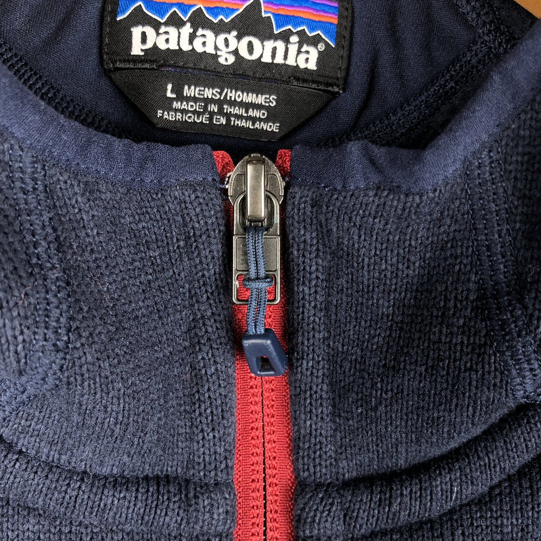 Patagonia Performance Better Sweater Hoody 25960SP19 Fleece Full-Zip Hoodie, Men's Size L polyester navy blue type Vintage Second Hand