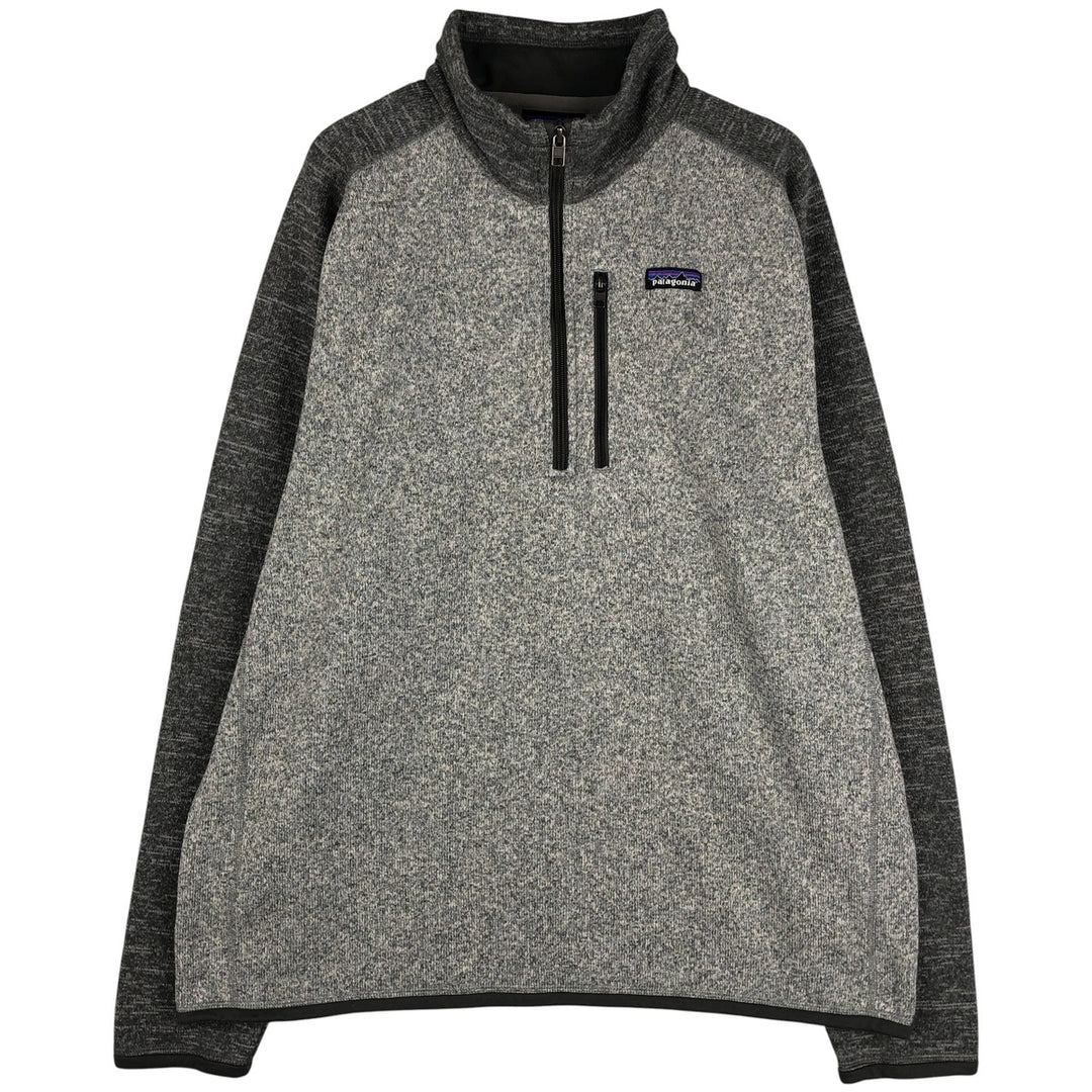 Patagonia Better Sweater 25523FA22 Half-Zip Fleece Pullover, Men's XL recycled polyester gray type Vintage Second Hand