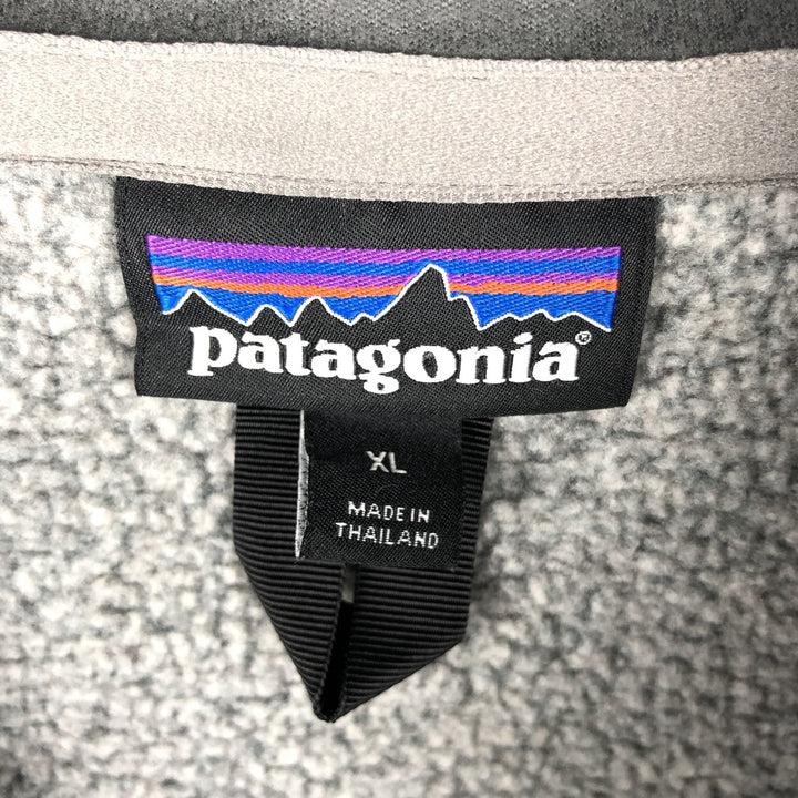 Patagonia Better Sweater 25523FA22 Half-Zip Fleece Pullover, Men's XL recycled polyester gray type Vintage Second Hand