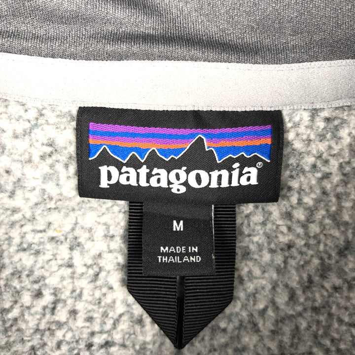Patagonia Better Sweater 25522FA18 Half-Zip Fleece Pullover, Men's Size Medium polyester gray type Vintage Second Hand