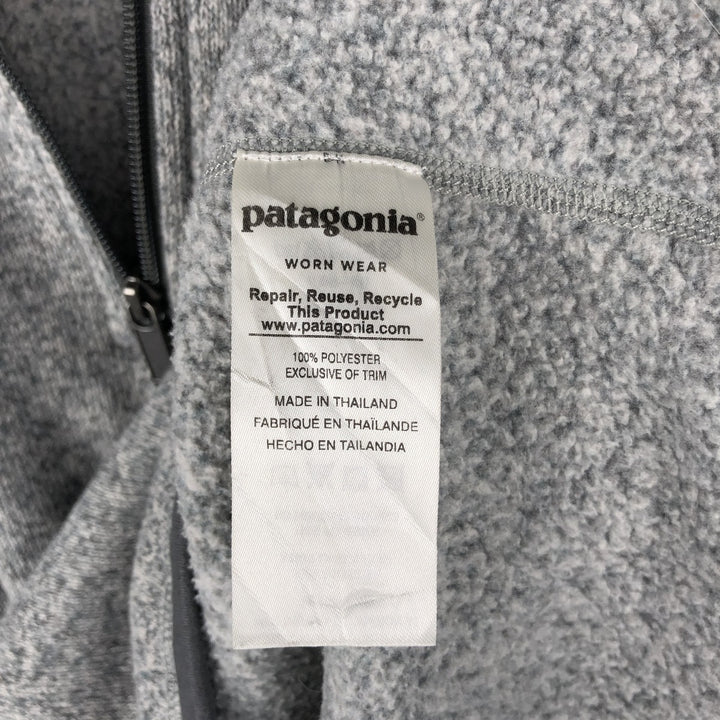 Patagonia Better Sweater 25522FA18 Half-Zip Fleece Pullover, Men's Size Medium polyester gray type Vintage Second Hand
