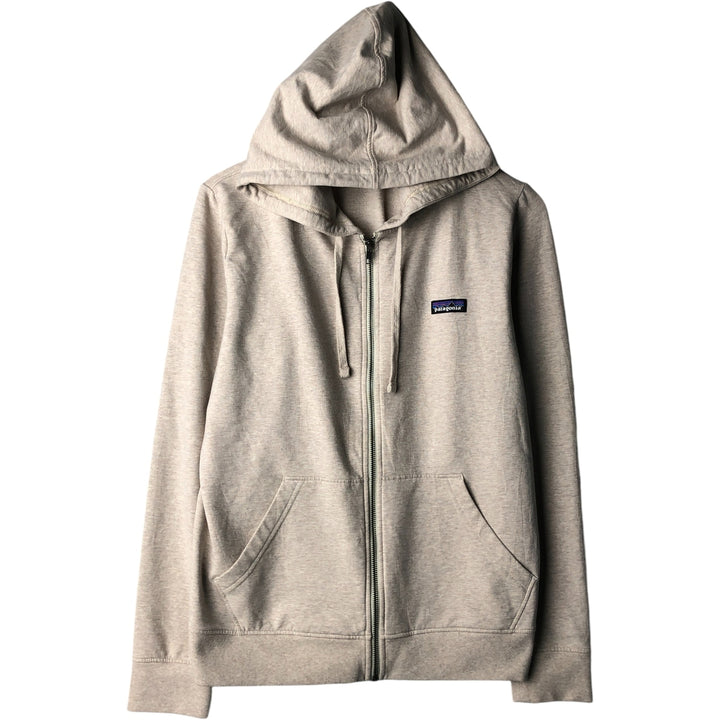 Patagonia Organic Cotton Full-Zip Hoodie, Men's Size L cotton pale white type Vintage Second Hand