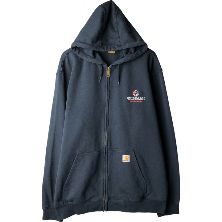 Carhartt Original Fit Full-Zip Hoodie, Men's XXL cotton navy blue type Vintage Second Hand