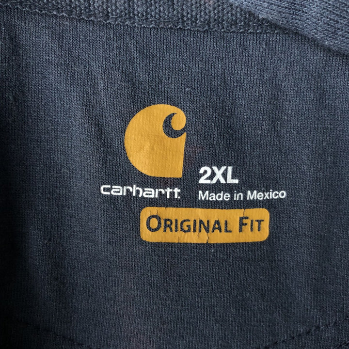 Carhartt Original Fit Full-Zip Hoodie, Men's XXL cotton navy blue type Vintage Second Hand