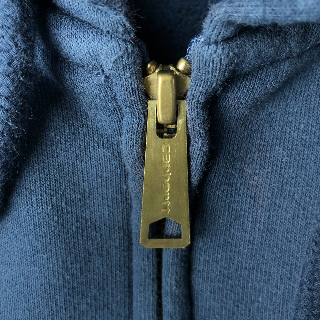 Carhartt Original Fit Full-Zip Hoodie, Men's XXL cotton navy blue type Vintage Second Hand