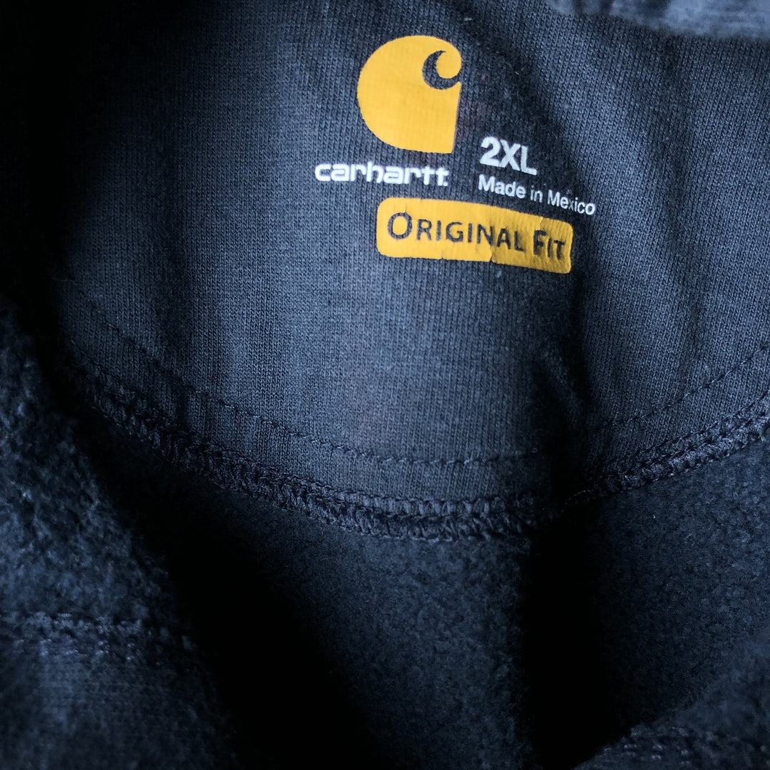 Carhartt Original Fit Full-Zip Hoodie, Men's XXL cotton navy blue type Vintage Second Hand