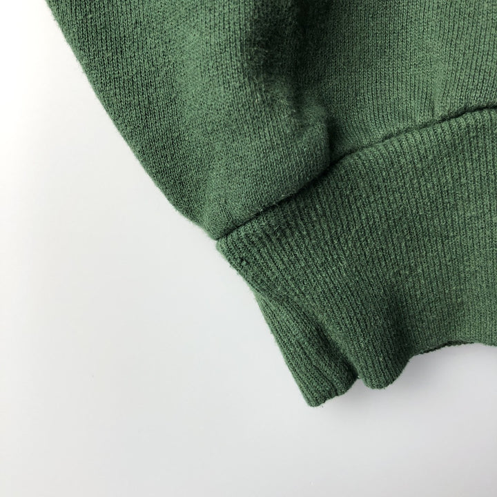 Vintage 90'S Jerzees full-zip sweatshirt hoodie, made in the USA, size M. cotton green type Vintage Second Hand