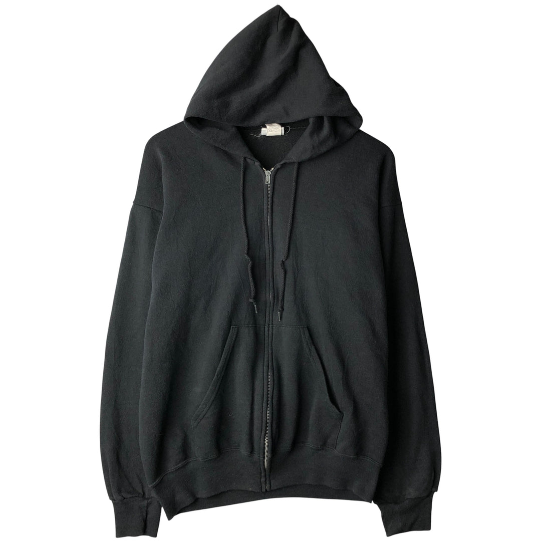 Vintage 1980'S Lee full-zip sweatshirt hoodie, made in the USA, size L. cotton white type Vintage Second Hand