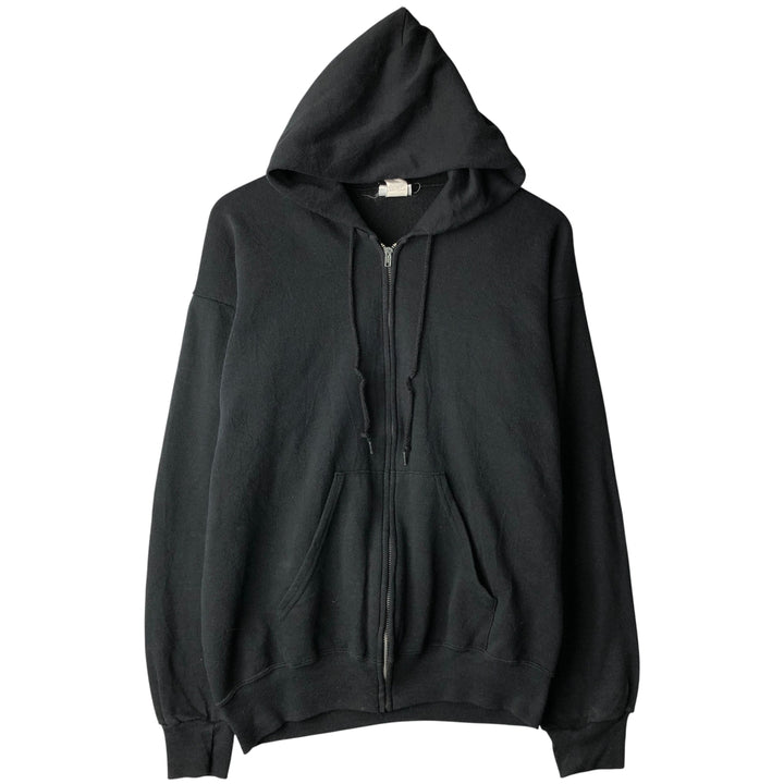 Vintage 1980'S Lee full-zip sweatshirt hoodie, made in the USA, size L. cotton white type Vintage Second Hand