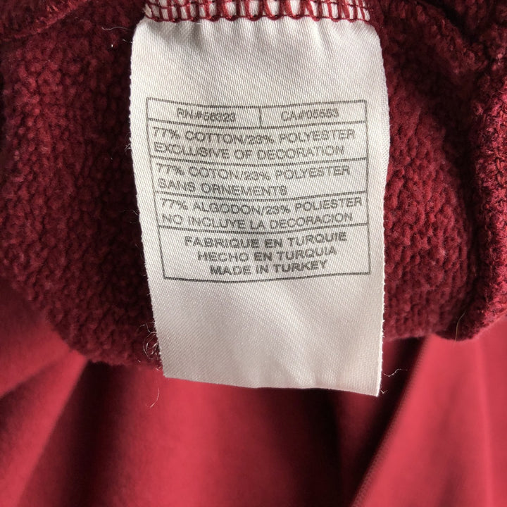 Nike Sweat Full Zip Hoodie Men's Size L cotton red type Vintage Second Hand