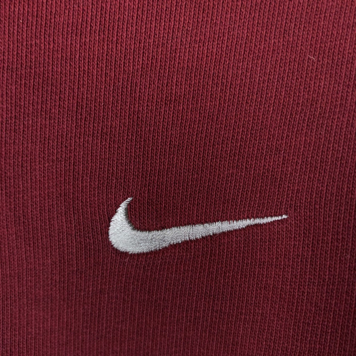 Nike Sweat Full Zip Hoodie Men's Size L cotton red type Vintage Second Hand