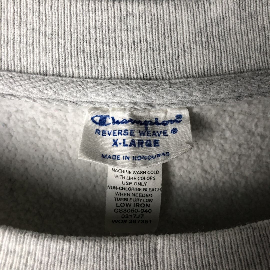 Champion PREMIUM REVERSE WEAVE Premium Reverse Weave College Sweatshirt Trainer Men's XL cotton gray type Vintage Second Hand