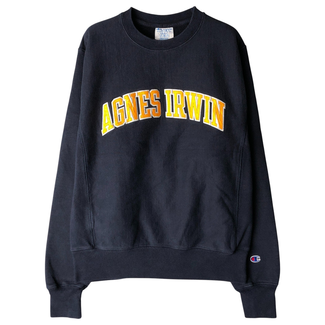 Champion REVERSE WEAVE Reverse Weave College Sweatshirt Trainer Men's M size unclear navy blue type Vintage Second Hand