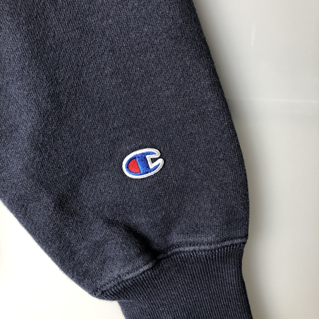 Champion REVERSE WEAVE Reverse Weave College Sweatshirt Trainer Men's M size unclear navy blue type Vintage Second Hand