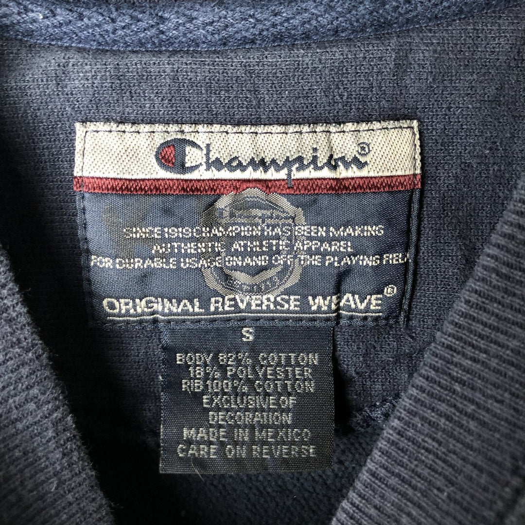 2000'S Champion Original Reverse Weave Print Sweatshirt, Men's Size Small cotton navy blue type Vintage Second Hand