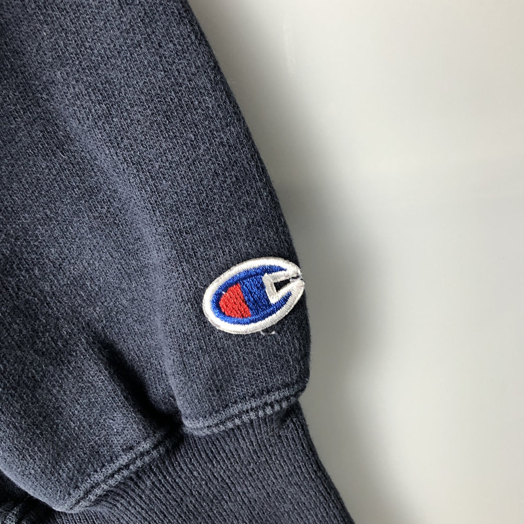 2000'S Champion Original Reverse Weave Print Sweatshirt, Men's Size Small cotton navy blue type Vintage Second Hand