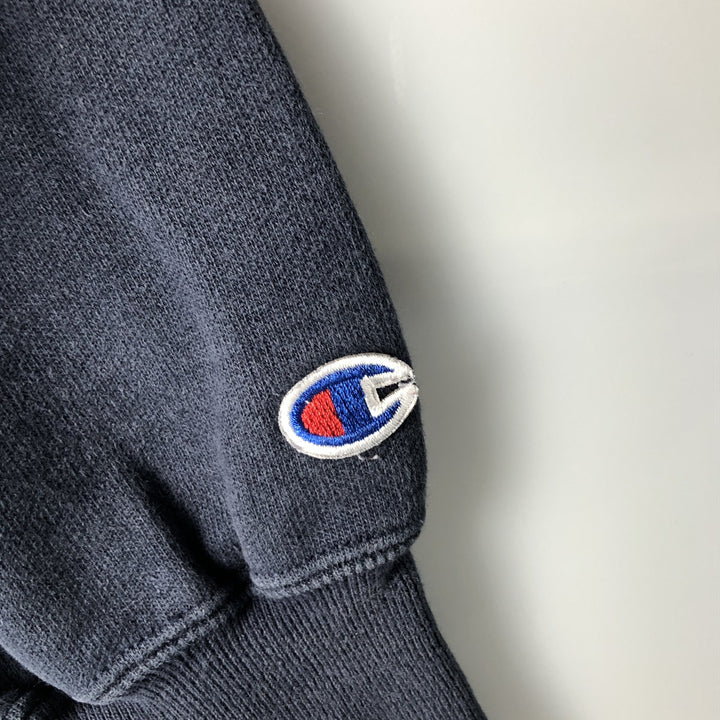 2000'S Champion Original Reverse Weave Print Sweatshirt, Men's Size Small cotton navy blue type Vintage Second Hand