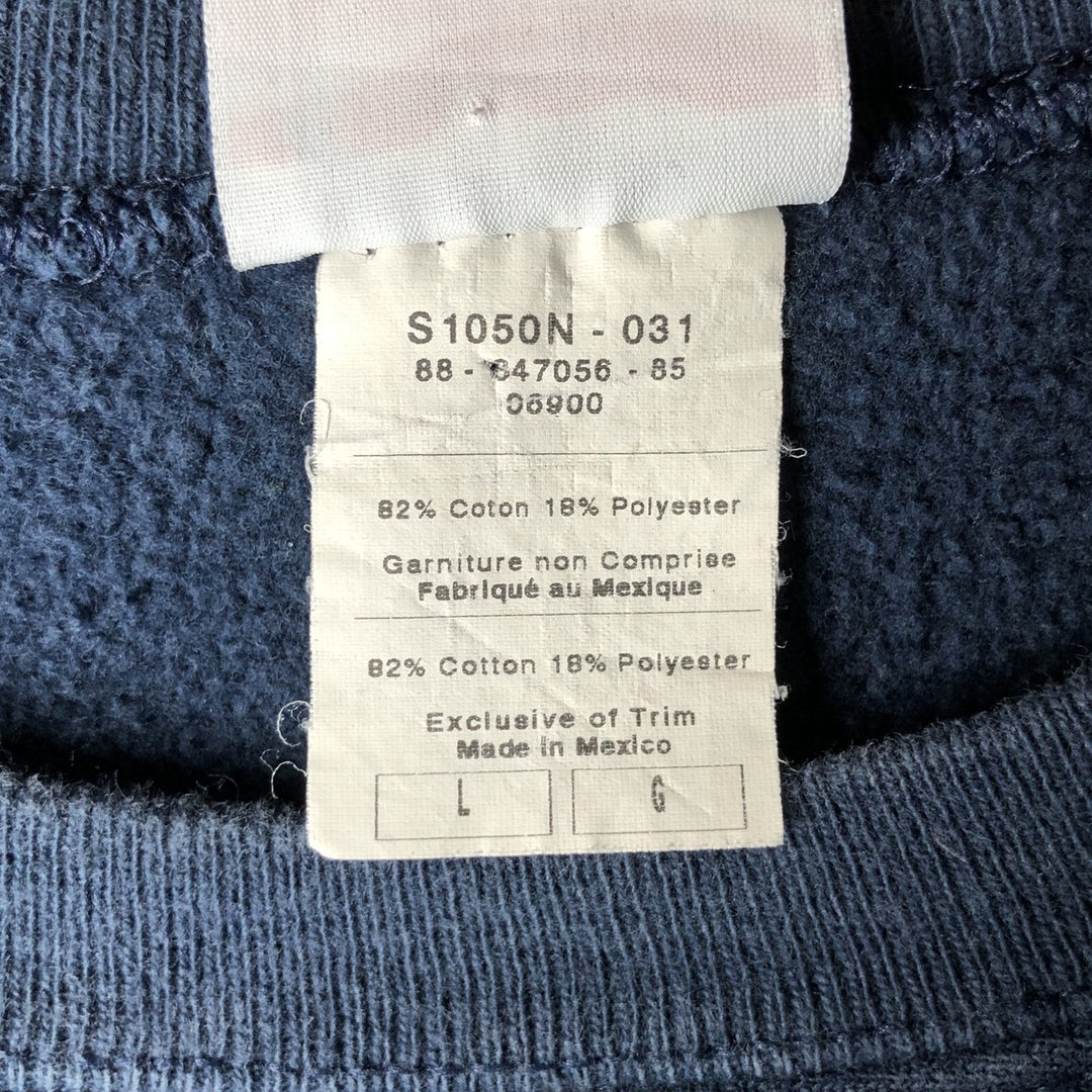 2000'S Champion Reverse Weave Reverse Weave Blank Sweatshirt, Men's Size L cotton navy blue type Vintage Second Hand