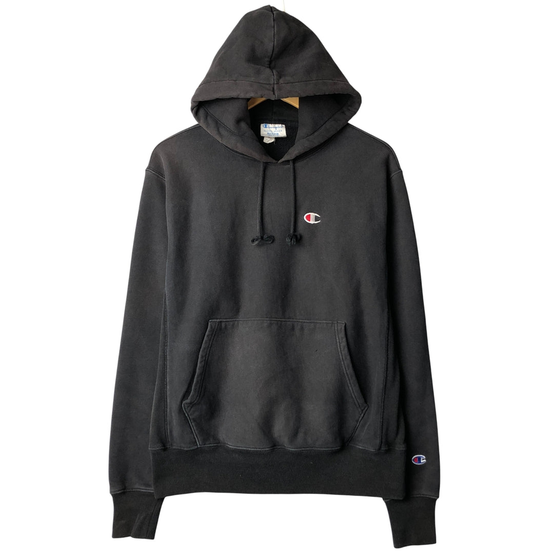 Champion REVERSE WEAVE Reverse Weave Sweat Pullover Hoodie Men's M cotton black type Vintage Second Hand