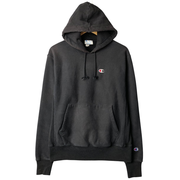 Champion REVERSE WEAVE Reverse Weave Sweat Pullover Hoodie Men's M cotton black type Vintage Second Hand