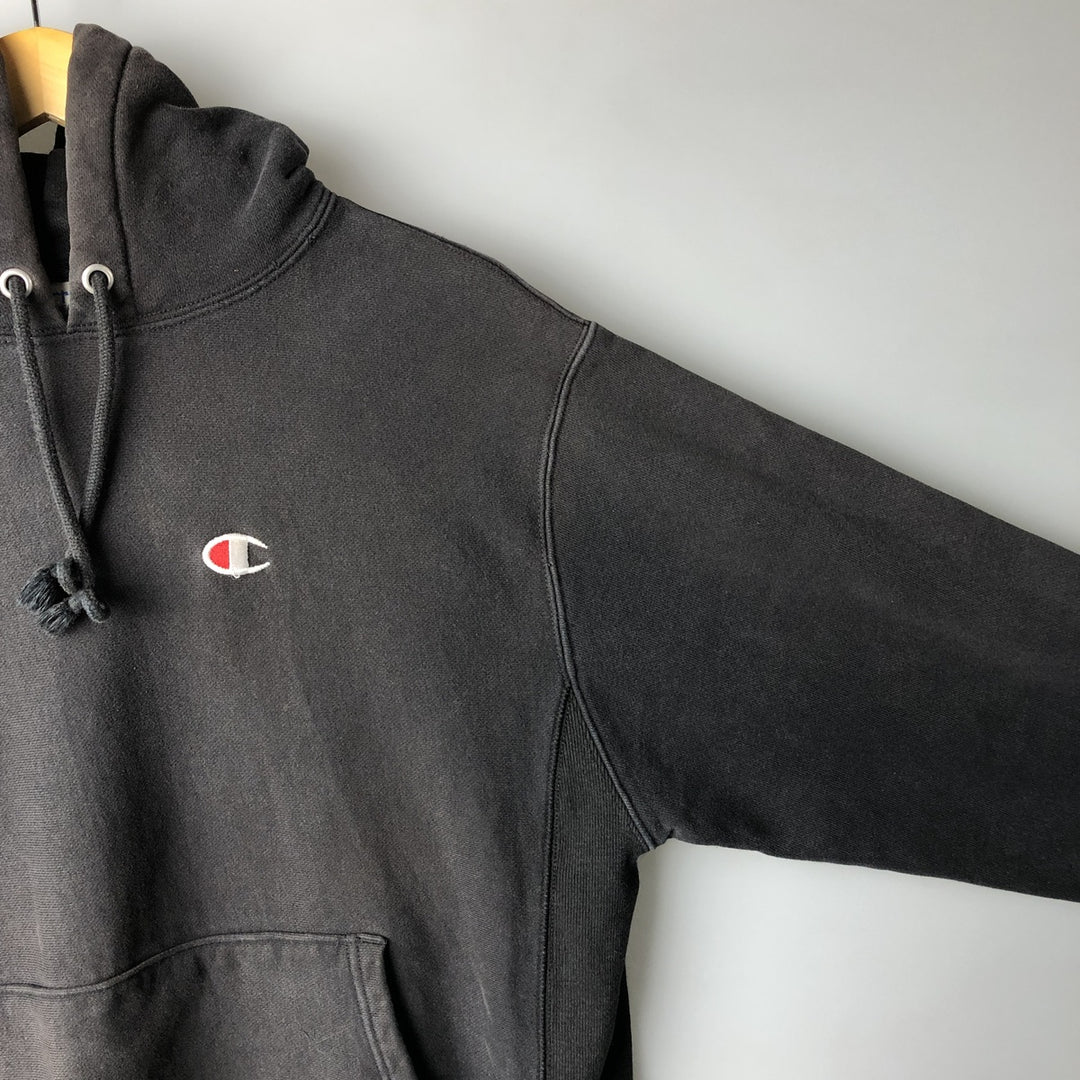 Champion REVERSE WEAVE Reverse Weave Sweat Pullover Hoodie Men's M cotton black type Vintage Second Hand