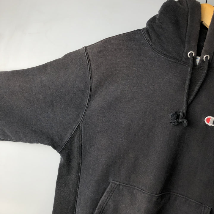 Champion REVERSE WEAVE Reverse Weave Sweat Pullover Hoodie Men's M cotton black type Vintage Second Hand