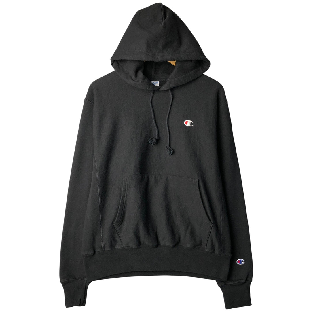 Champion REVERSE WEAVE Reverse Weave Sweat Pullover Hoodie Men's M cotton black type Vintage Second Hand